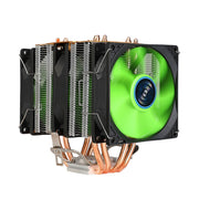 Computer desktop EVSKY 500 4 Ventola di raffreddamento CPU silenziata con tubi in rame, Single Fan Without Light, No Light Three Fans, Color Single Fan, Color Three Fans