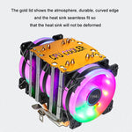 Computer desktop EVSKY 500 4 Ventola di raffreddamento CPU silenziata con tubi in rame, Single Fan Without Light, No Light Three Fans, Color Single Fan, Color Three Fans