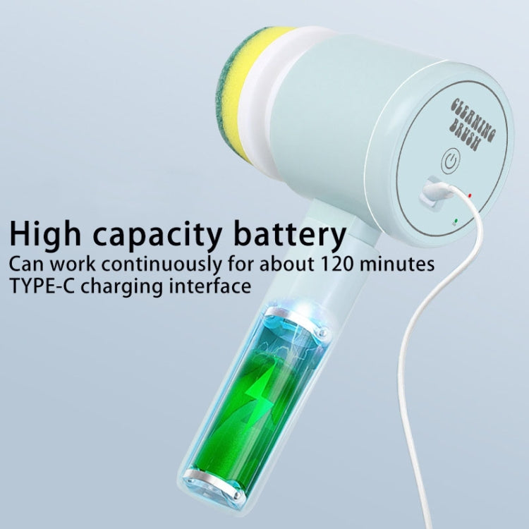 Spazzola per la pulizia elettrica pieghevole wireless portatile multifunzionale
