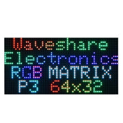 Pannello a matrice LED RGB a colori Waveshare, passo 3 mm, 64 × 32 pixel, luminosità regolabile,, Standard Version, GOB Version