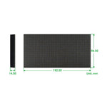 Pannello matrice LED RGB 64x32 pixel passo 3mm luminosità regolab
