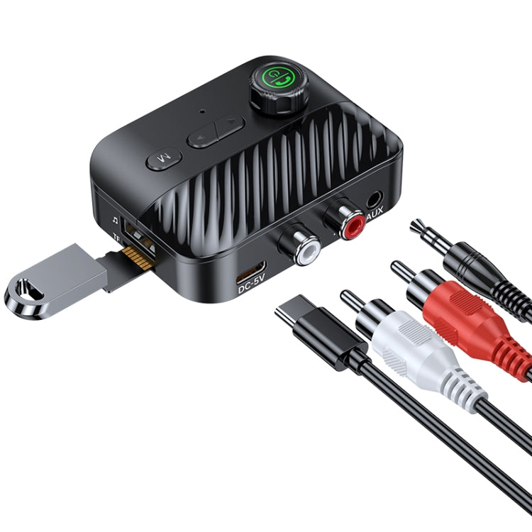 Display digitale Bluetooth 5.3 Ricevitore audio Trasmettitore Supporto USB / TF Card Lettore MP3, C68