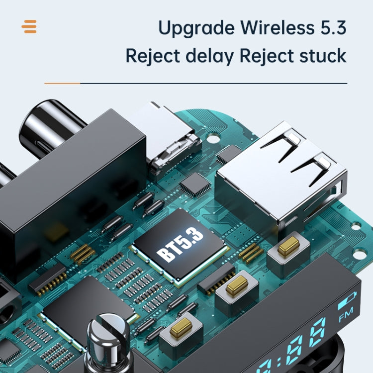 Display digitale Bluetooth 5.3 Ricevitore audio Trasmettitore Supporto USB / TF Card Lettore MP3, C68