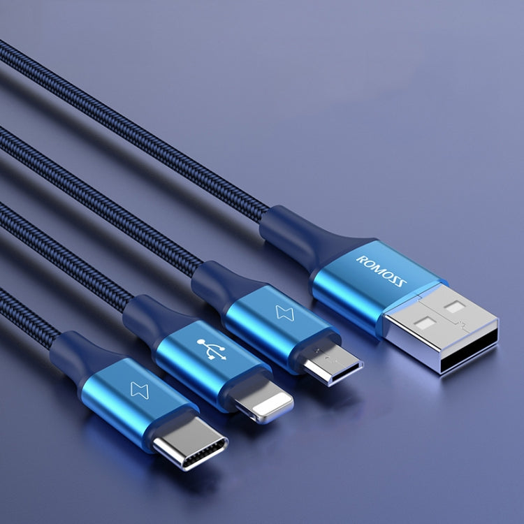 Cavo 3 in 1 ROMOSS 3.5A 8 Pin Micro USB Tipo C 1-1.5m