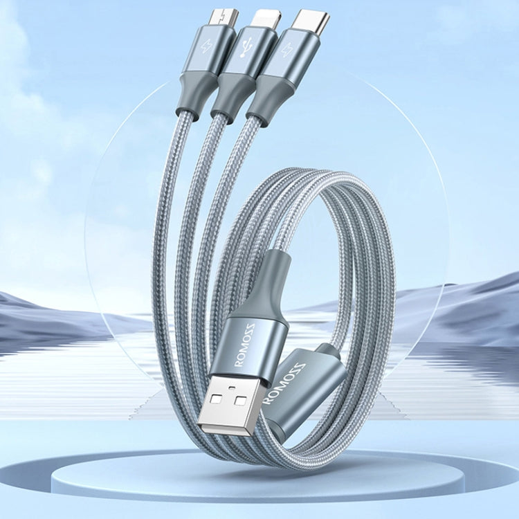 Cavo 3 in 1 ROMOSS 3.5A 8 Pin Micro USB Tipo C 1-1.5m