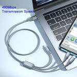 Cavo 3 in 1 ROMOSS 3.5A 8 Pin Micro USB Tipo C 1-1.5m