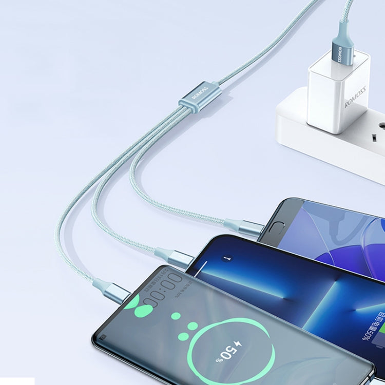 Cavo 3 in 1 ROMOSS 3.5A 8 Pin Micro USB Tipo C 1-1.5m