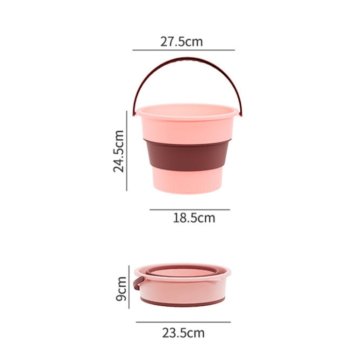 Secchio pieghevole in plastica 10 litri per esterni
