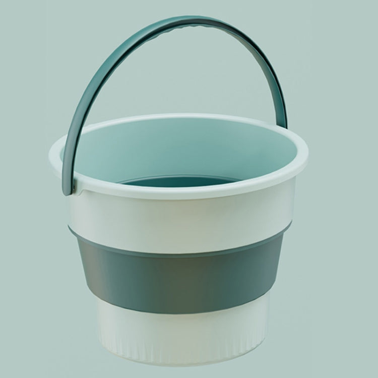 Grande secchio di plastica portatile ispessito pieghevole da 17 litri Barile da pesca all'aperto Barile da viaggio per auto, Large 17L