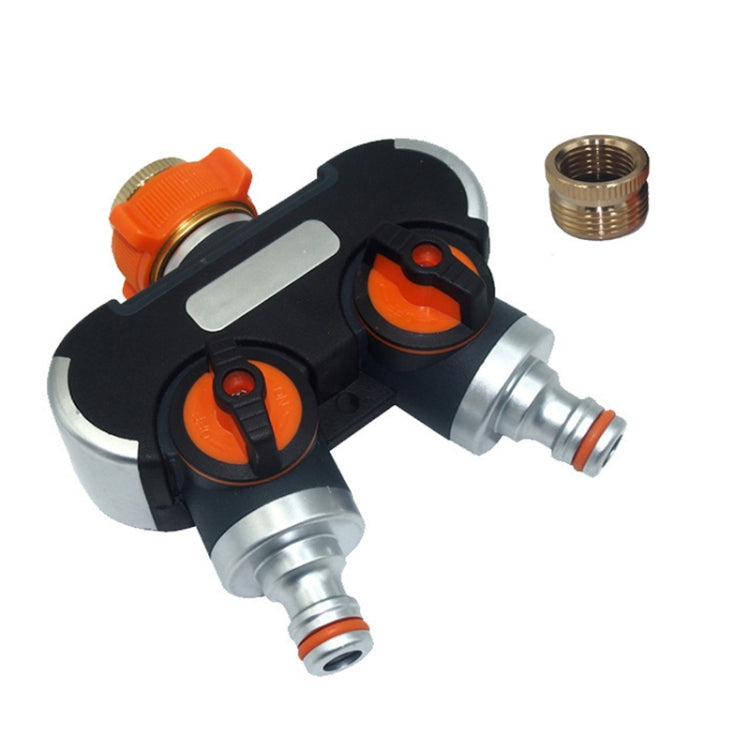 Irrigazione e irrigazione del giardino Un divisore d'acqua a due rubinetti, With Plastic Adapter, With Copper Adapter, With Thread European Connector, With Thread European Connector+Plastic Nipple Connector