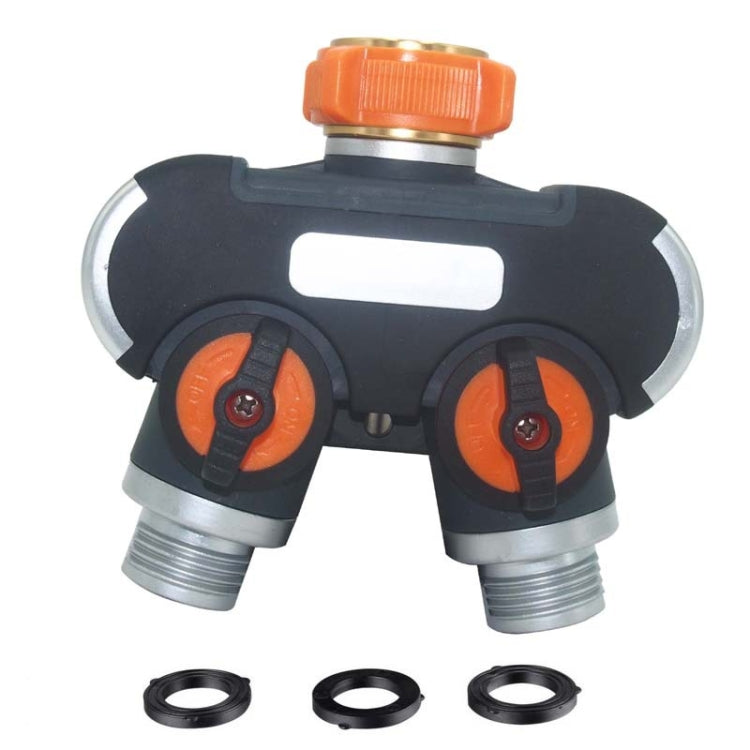 Irrigazione e irrigazione del giardino Un divisore d'acqua a due rubinetti, With Plastic Adapter, With Copper Adapter, With Thread European Connector, With Thread European Connector+Plastic Nipple Connector