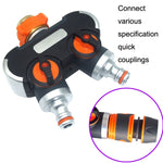 Irrigazione e irrigazione del giardino Un divisore d'acqua a due rubinetti, With Plastic Adapter, With Copper Adapter, With Thread European Connector, With Thread European Connector+Plastic Nipple Connector