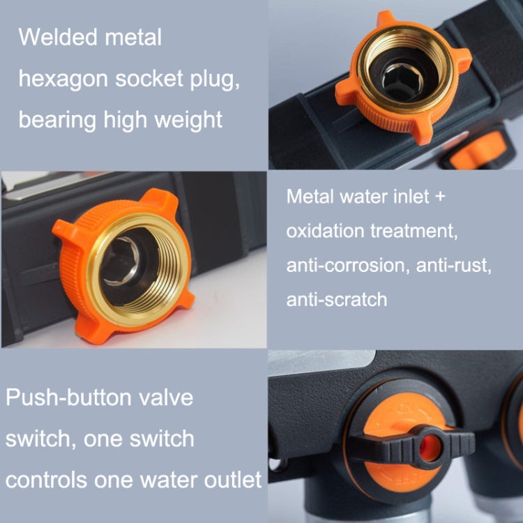 Irrigazione e irrigazione del giardino Un divisore d'acqua a due rubinetti, With Plastic Adapter, With Copper Adapter, With Thread European Connector, With Thread European Connector+Plastic Nipple Connector