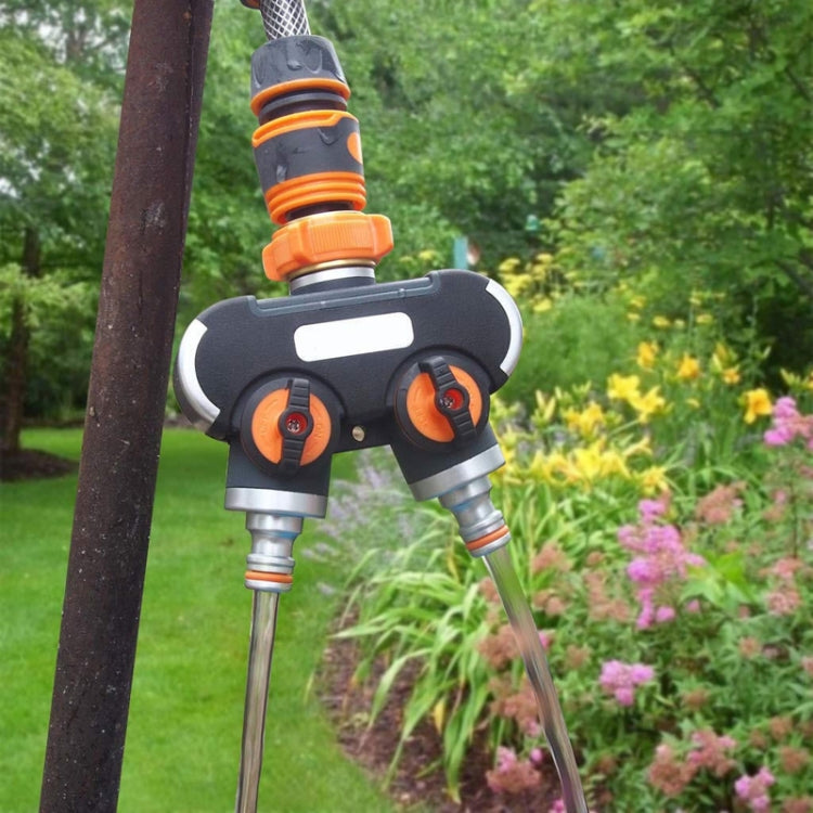 Irrigazione e irrigazione del giardino Un divisore d'acqua a due rubinetti, With Plastic Adapter, With Copper Adapter, With Thread European Connector, With Thread European Connector+Plastic Nipple Connector