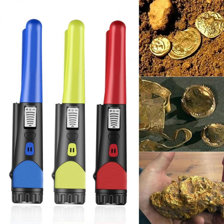Metal Detector palmare Display LCD Cacciatore di tesori d'oro con torcia elettrica, Red, Green, Blue, Orange, Black