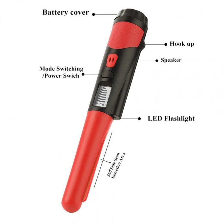 Metal Detector palmare con display LCD e torcia LED