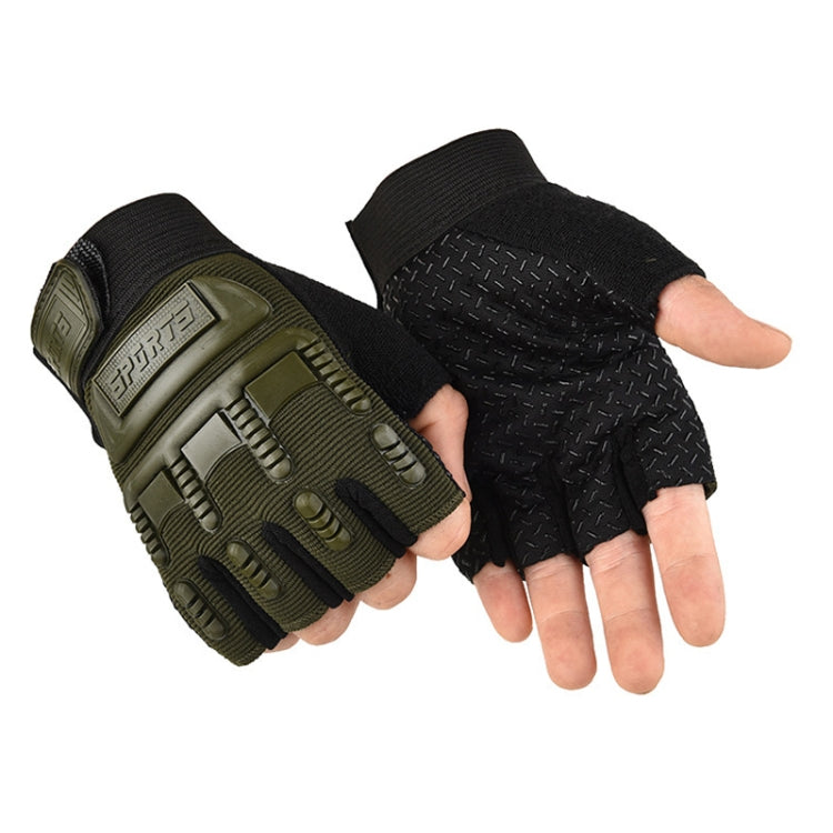 Equilibrio per equitazione all'aperto Pattinaggio Allenamento militare Guanti mezze dita per bambini, M, L