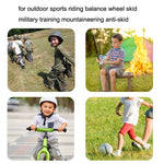 Equilibrio per equitazione all'aperto Pattinaggio Allenamento militare Guanti mezze dita per bambini, M, L