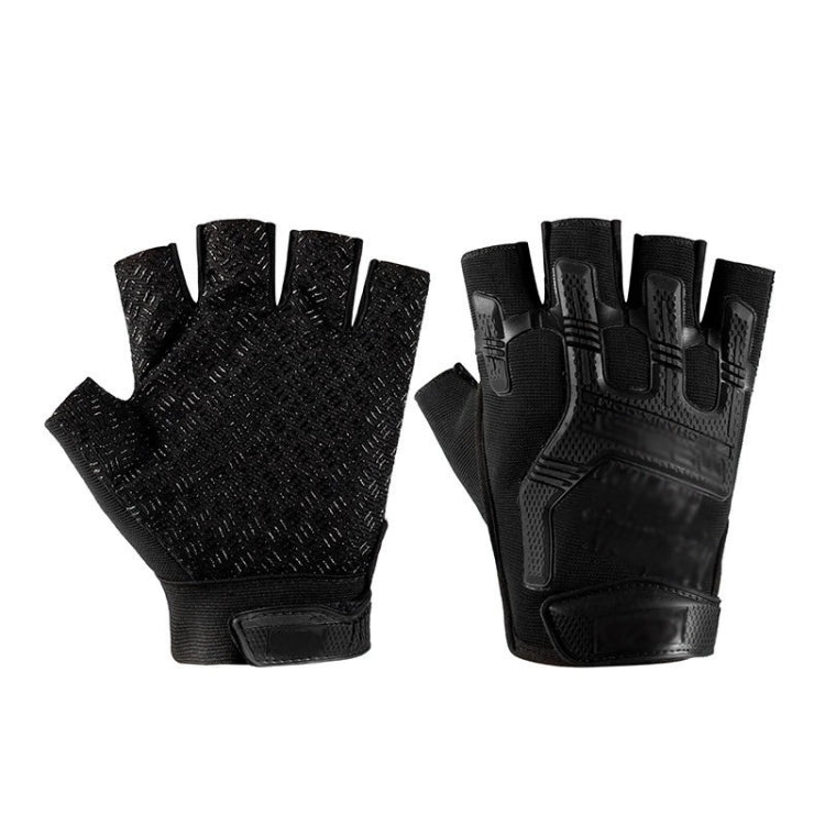Guanti mezze dita protettivi in silicone antiscivolo per sport all'aria aperta, Free Code