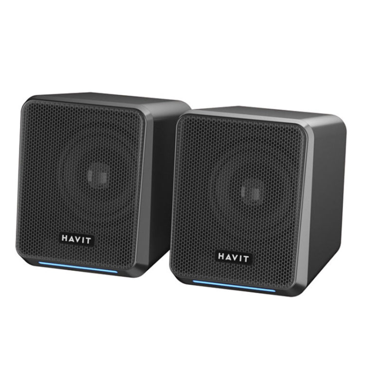 Havit A20 Plus Altoparlante audio stereo surround per computer cablato con luce ambientale colorata, Black, Bluetooth Version