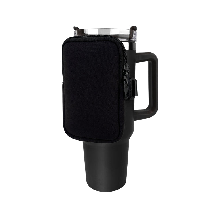 Tasche portaoggetti laterali per bicchieri d'acqua con cerniera adatta per bicchiere da 40 once, Single Pocket