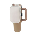 Tasche portaoggetti laterali per bicchieri d'acqua con cerniera adatta per bicchiere da 40 once, Single Pocket