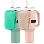 Tasche portaoggetti laterali per bicchieri d'acqua con cerniera adatta per bicchiere da 40 once, Single Pocket