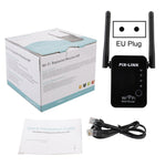 PIX-LINK 2.4G 300Mbps Amplificatore di segnale WiFi Router wireless Ripetitore a doppia antenna