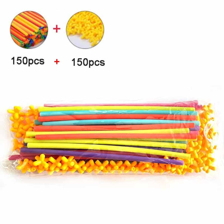 Giocattolo costruttivo cannucce e connettori in plastica