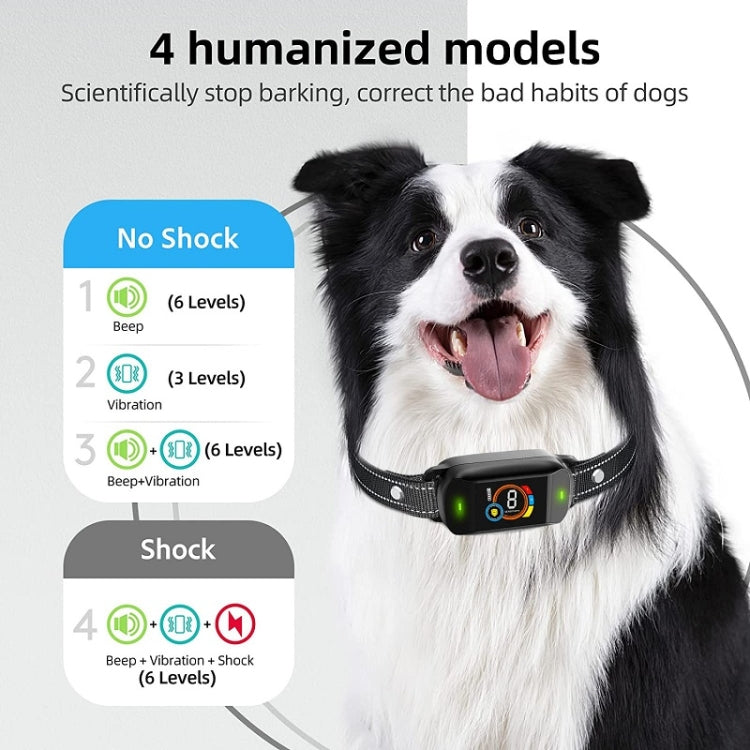 Schermo a colori Bark Stopper Addestratore per cani intelligente impermeabile ricaricabile