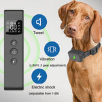 Tappo per abbaiare a distanza ricaricabile per addestratore di cani con shock elettrico impermeabile intelligente