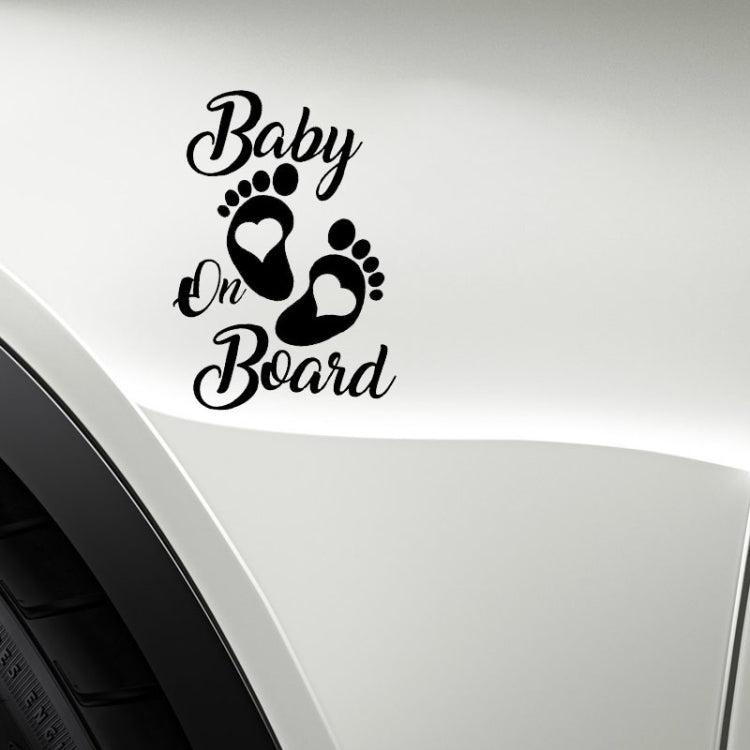 Adesivo riflettente per auto antigraffio per bambino a bordo da 10 pezzi