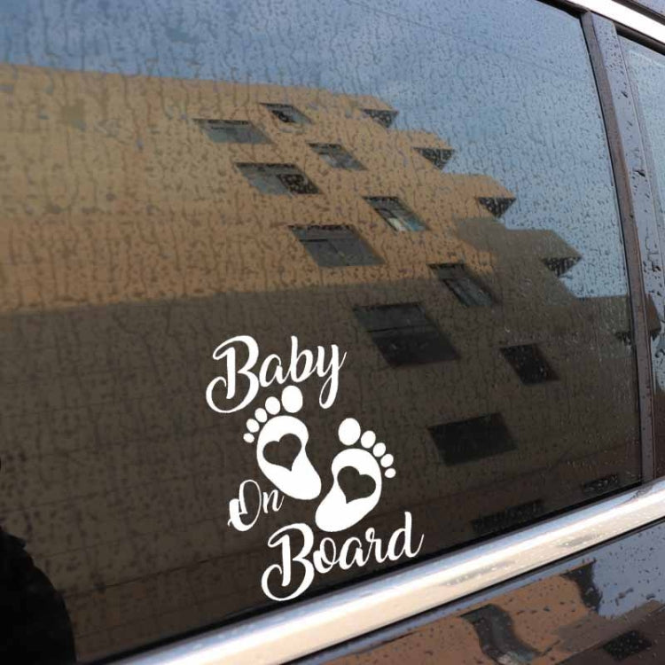 Adesivo riflettente per auto antigraffio per bambino a bordo da 10 pezzi