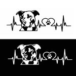 Etichetta per piastra di modifica posteriore per auto Pitbull Love da 10 pezzi