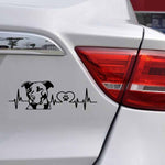 Etichetta per piastra di modifica posteriore per auto Pitbull Love da 10 pezzi