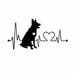 Adesivo per auto animale cartone animato pastore tedesco 10 pezzi