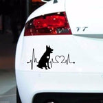 Adesivo per auto animale cartone animato pastore tedesco 10 pezzi