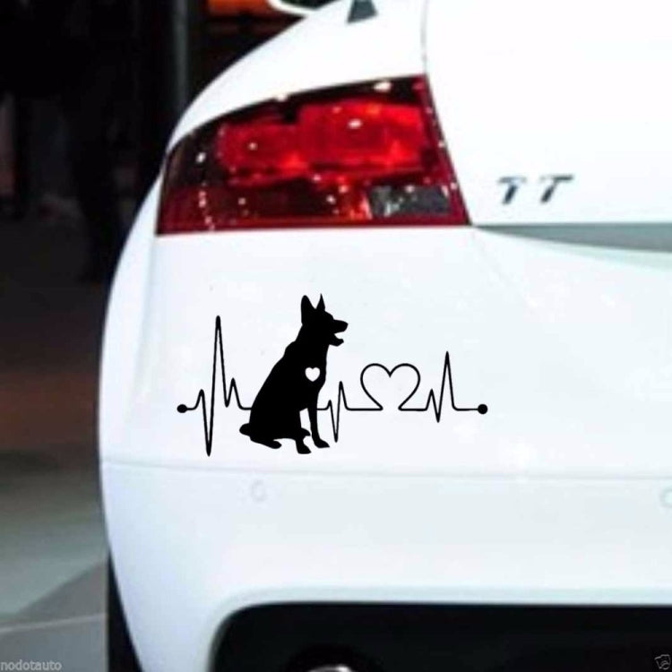 Adesivo per auto animale cartone animato pastore tedesco 10 pezzi