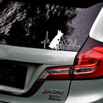 Adesivo per auto animale cartone animato pastore tedesco 10 pezzi