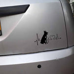 Adesivo per auto animale cartone animato pastore tedesco 10 pezzi