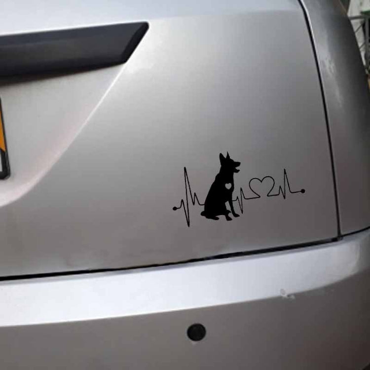 Adesivo per auto animale cartone animato pastore tedesco 10 pezzi