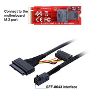 Cavo dati per disco rigido di alimentazione da Mini SAS 36P HD8643 a MINI SAS 8639+ 15P, 36P HD8643 To MINI SAS 8639+ 0.5m, 36P HD8643 To MINI SAS 8639+ 0.75m