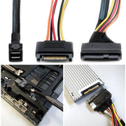 Cavo dati per disco rigido di alimentazione da Mini SAS 36P HD8643 a MINI SAS 8639+ 15P, 36P HD8643 To MINI SAS 8639+ 0.5m, 36P HD8643 To MINI SAS 8639+ 0.75m