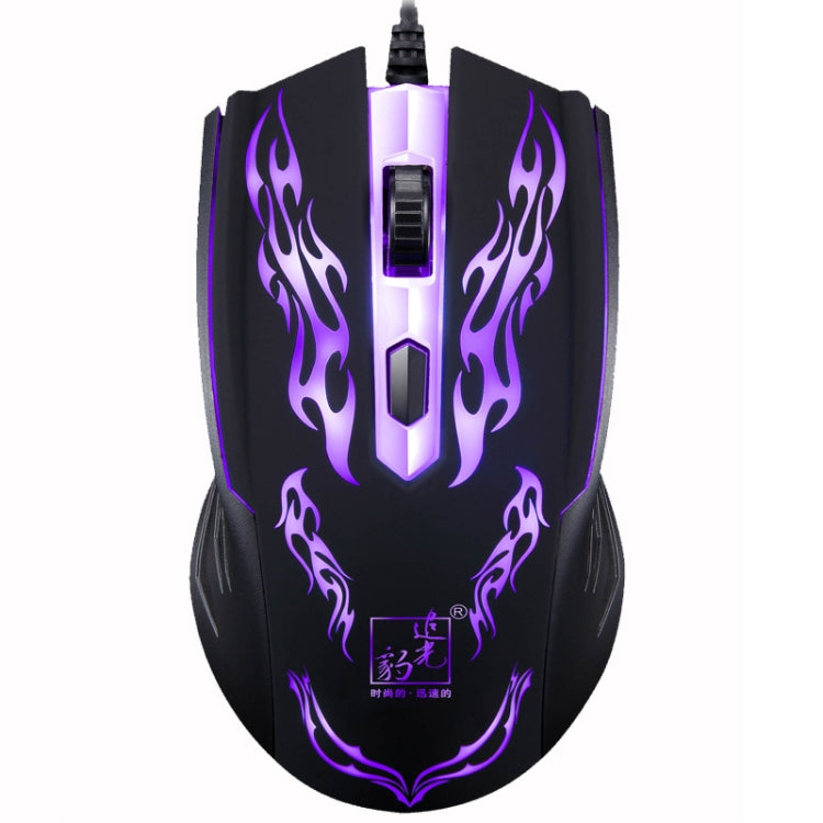Mouse ottico cablato da gioco illuminato USB Chasing Leopard, 139