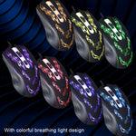 Mouse ottico cablato da gioco illuminato USB Chasing Leopard, 139