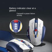Mouse da gioco per ufficio con ricarica wireless Inphic M6P Mecha, F9 Mecha