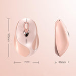 Mouse wireless Inphic M8 che ricarica il mouse USB 2.4G silenzioso per la casa e l'ufficio, M8 (Milk Tea), M8 (Purple)