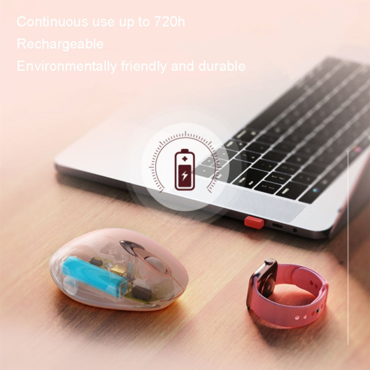 Mouse wireless Inphic M8 che ricarica il mouse USB 2.4G silenzioso per la casa e l'ufficio, M8 (Milk Tea), M8 (Purple)