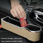 Caricatore USB multifunzionale per cellulare con scatola portaoggetti per seggiolino auto, Standard Black, Standard Red, Standard Beige, Standard Brown, QC3.0 Black, QC3.0 Red, QC3.0 Beige, QC3.0 Brown