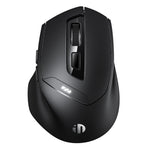 Inphic DR01 Bluetooth 3 modalità mouse wireless ricarica silenziosa gioco da ufficio computer portatile uso domestico, DR01 (Black)